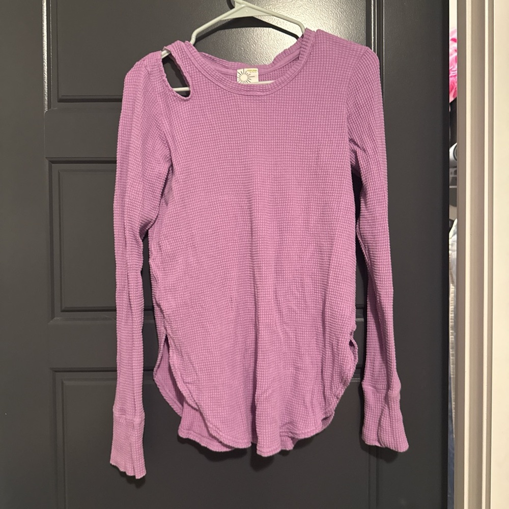 Purple Long Sleeve Women's Top